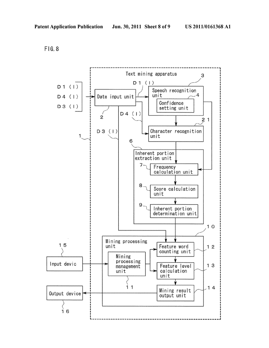 TEXT MINING APPARATUS, TEXT MINING METHOD, AND COMPUTER-READABLE RECORDING     MEDIUM - diagram, schematic, and image 09