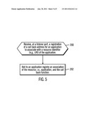 PROCESSING REQUESTS TRANSMITTED USING A FIRST COMMUNICATION DIRECTED TO AN     APPLICATION THAT USES A SECOND COMMUNICATION PROTOCOL diagram and image