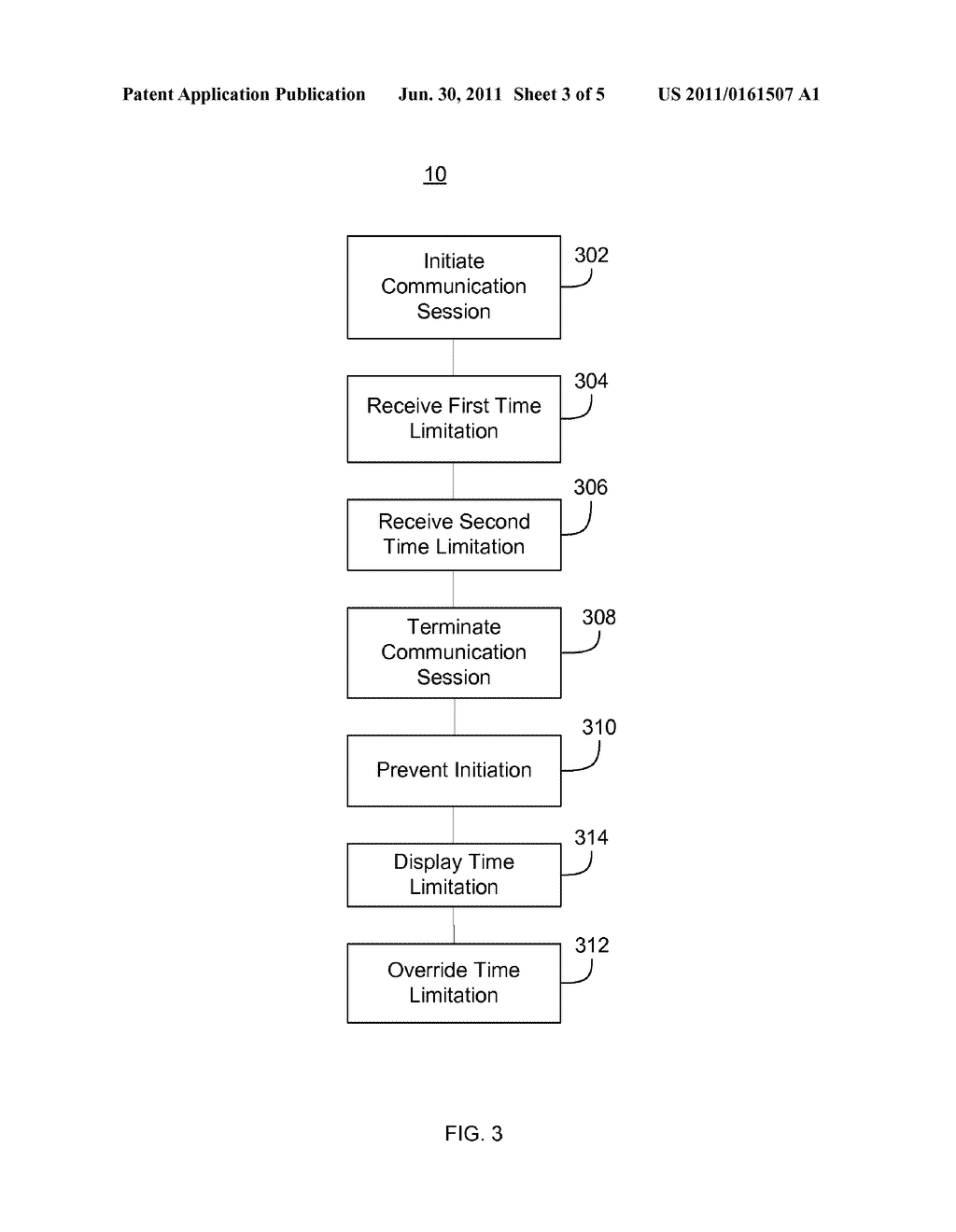 METHOD AND SYSTEM FOR TIME-LIMITATION SETTINGS IN COMMUNICATION SESSIONS - diagram, schematic, and image 04