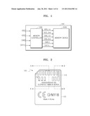 MEMORY CARD AND MEMORY SYSTEM INCLUDING SEMICONDUCTOR CHIPS IN STACKED     STRUCTURE diagram and image