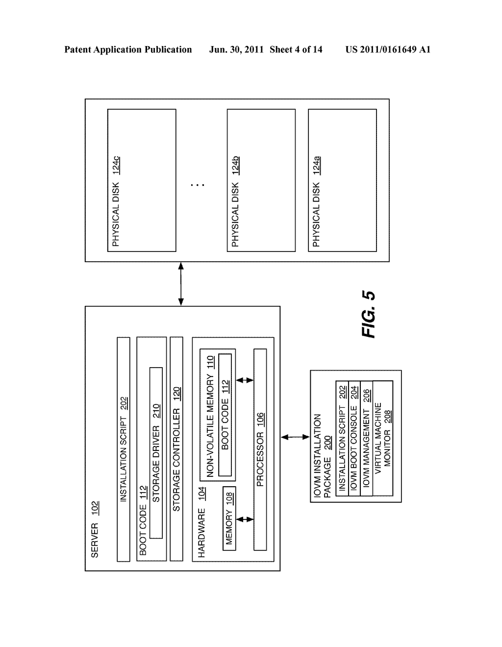 SYSTEMS AND METHODS FOR BOOTING A BOOTABLE VIRTUAL STORAGE APPLIANCE ON A     VIRTUALIZED SERVER PLATFORM - diagram, schematic, and image 05