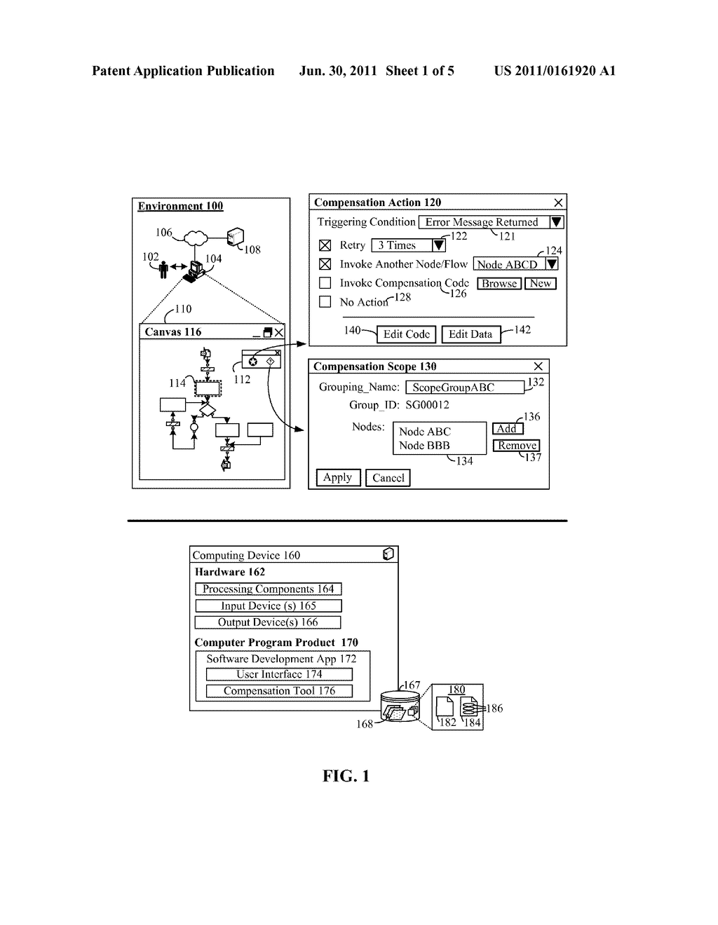 GRAPHICAL DEVELOPMENT TOOL FOR COMPENSATION ACTIONS AND COMPENSATION SCOPE     IN A PROCESS FLOW ENVIRONMENT - diagram, schematic, and image 02