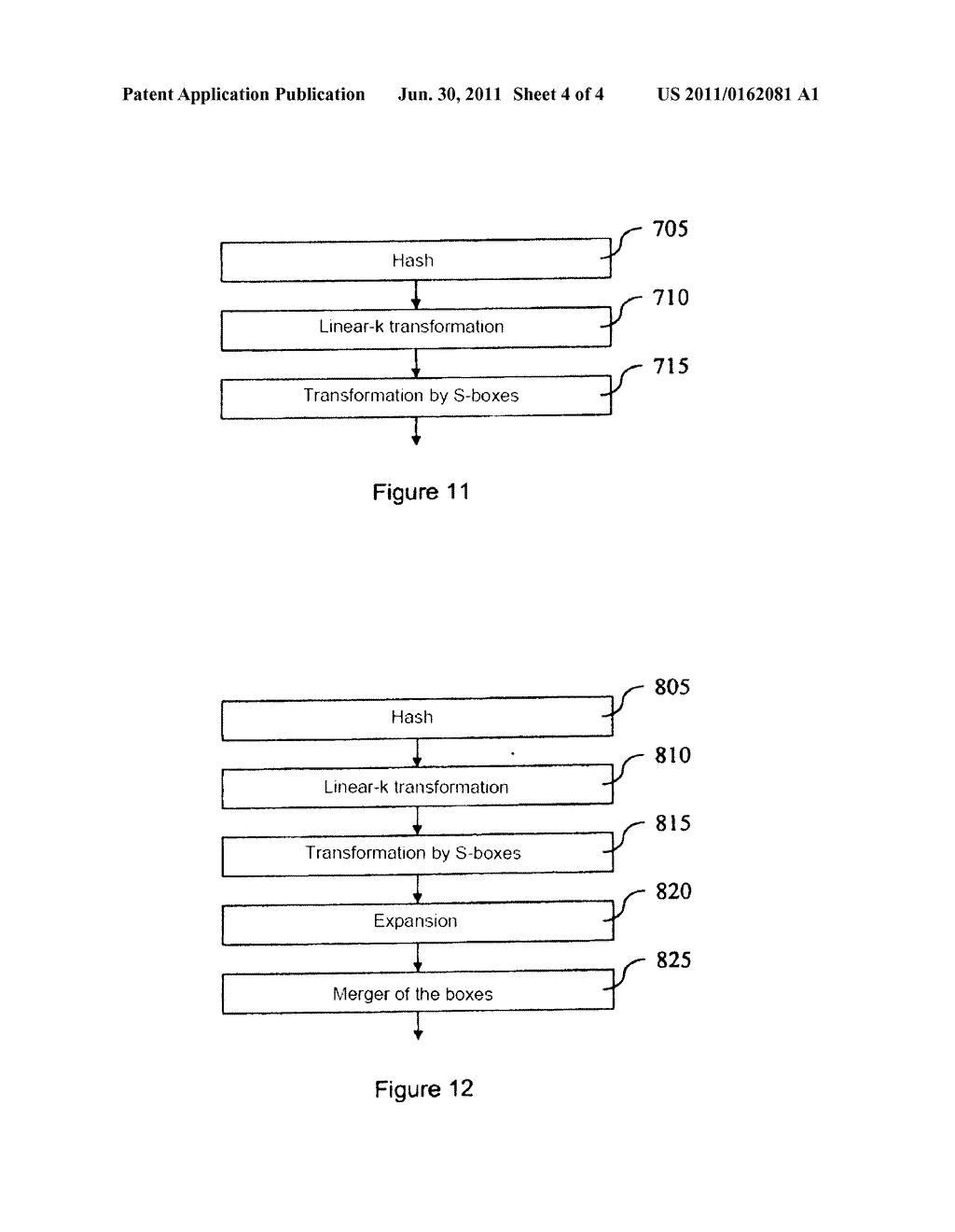 METHOD AND DEVICE FOR PROTECTING THE INTEGRITY OF DATA TRANSMITTED OVER A     NETWORK - diagram, schematic, and image 05