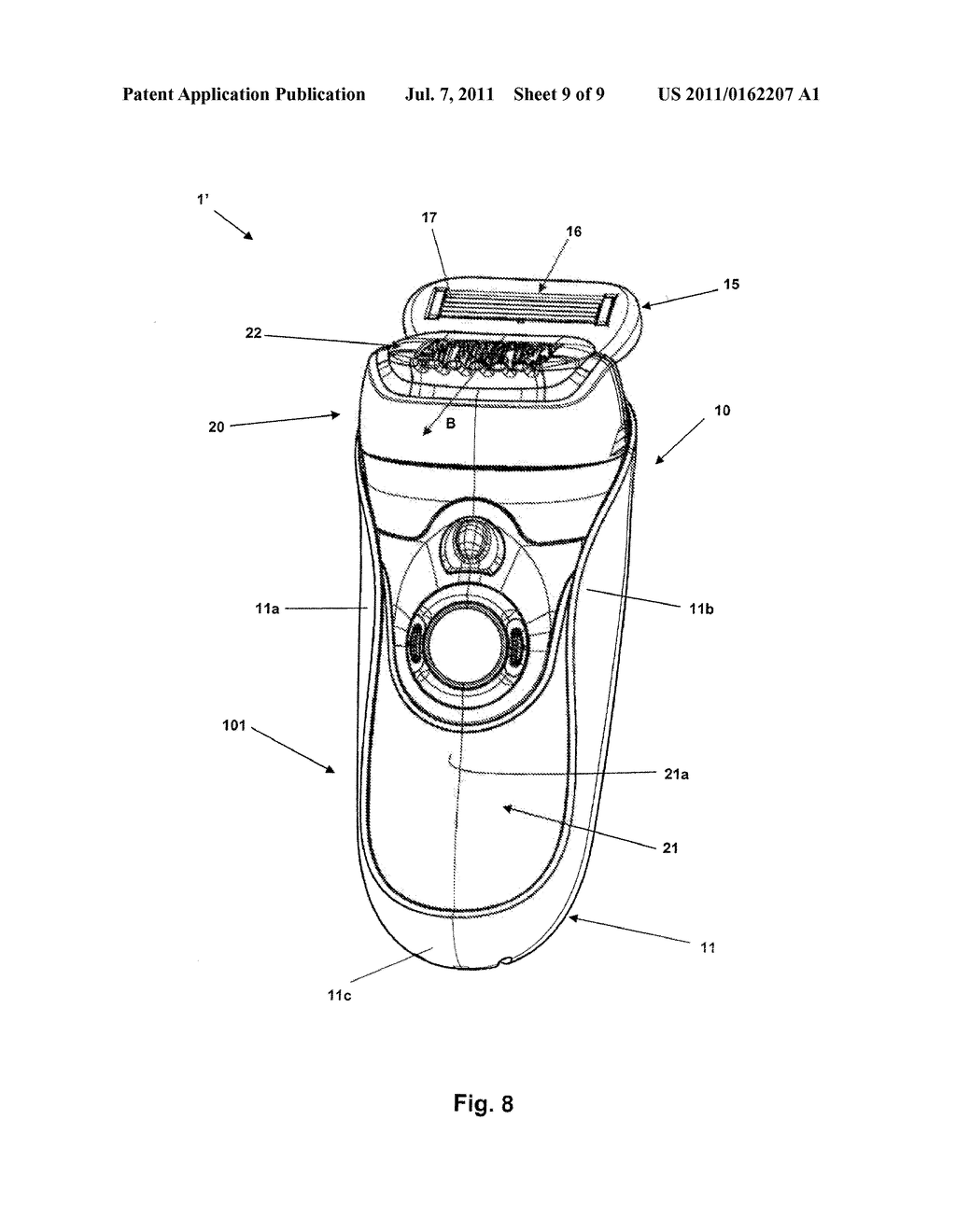 Combined Hair Removal Device - diagram, schematic, and image 10