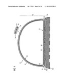 Shoe Comprising A Ventilation In the Bottom Zone Of the Upper And     Air-Permeable Spacing Structure Usable Therefor diagram and image