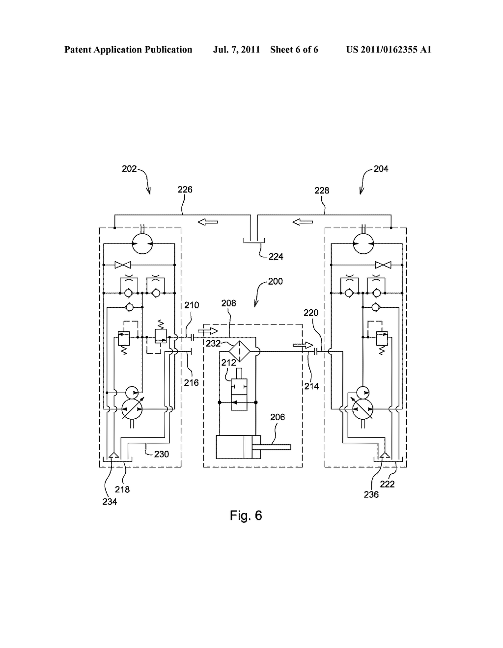 HYDRAULIC FLUID COOLING SYSTEM FOR PAIR OF INTEGRATED HYDROSTATIC     TRANSMISSIONS WITH AUXILIARY HYDRAULIC CIRCUIT - diagram, schematic, and image 07