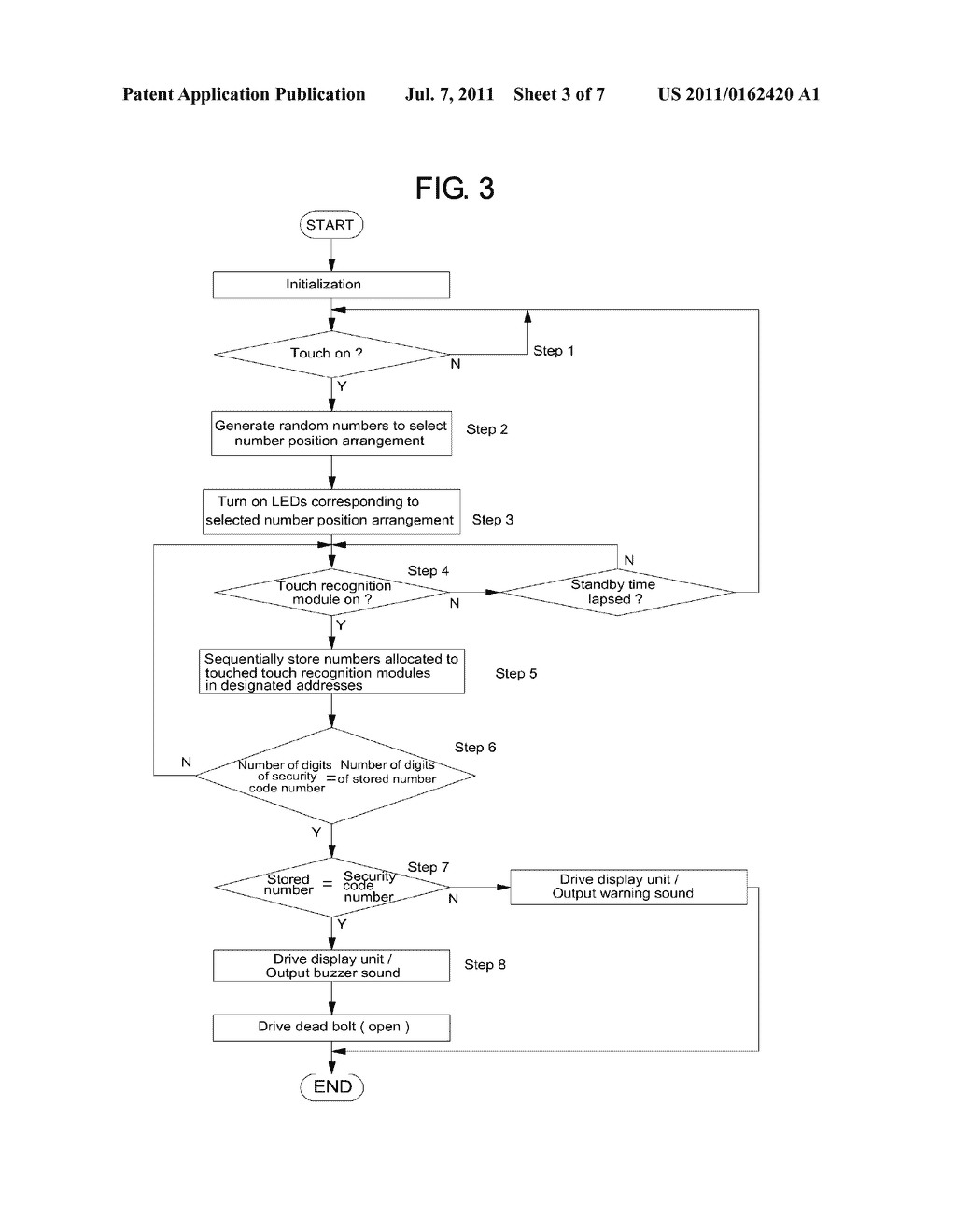 ELECTRONIC LOCKING DEVICE HAVING VARIABLE SECURITY CODE NUMBER INPUT UNIT - diagram, schematic, and image 04