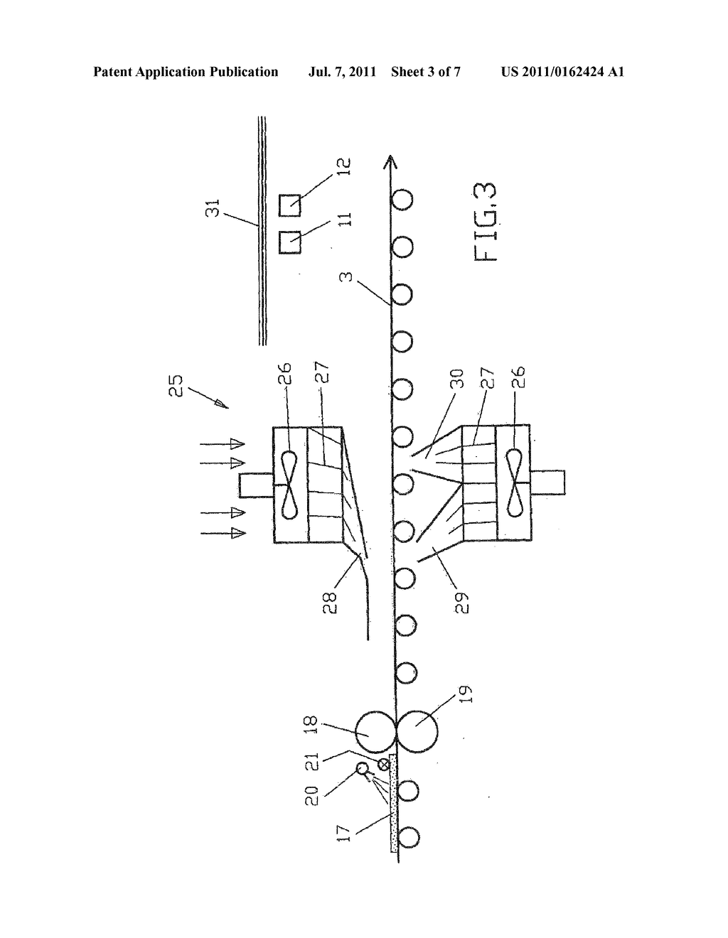 METHOD AND APPARATUS FOR COOLING AND DRYING A HOT-ROLLED STRIP OR A METAL     SHEET IN A ROLLING MILL - diagram, schematic, and image 04