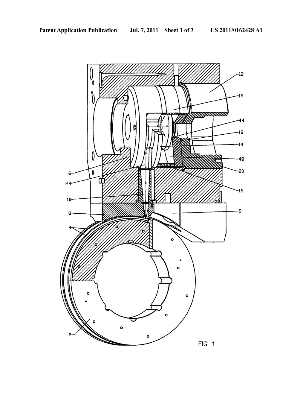 Continuous extrusion apparatus - diagram, schematic, and image 02