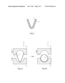 Partially reinforced hollow profile diagram and image