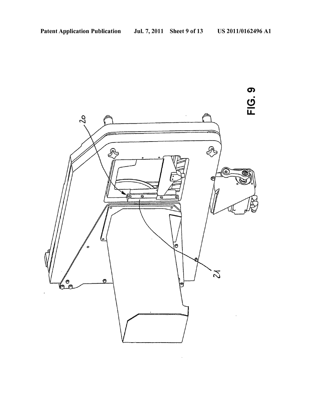 Method and device for cutting a bone containing material string into     slices - diagram, schematic, and image 10