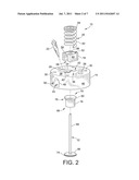 SINGLE POPPET VALVE CYLINDER HEAD ASSEMBLY FOR INTERNAL COMBUSTION ENGINE diagram and image