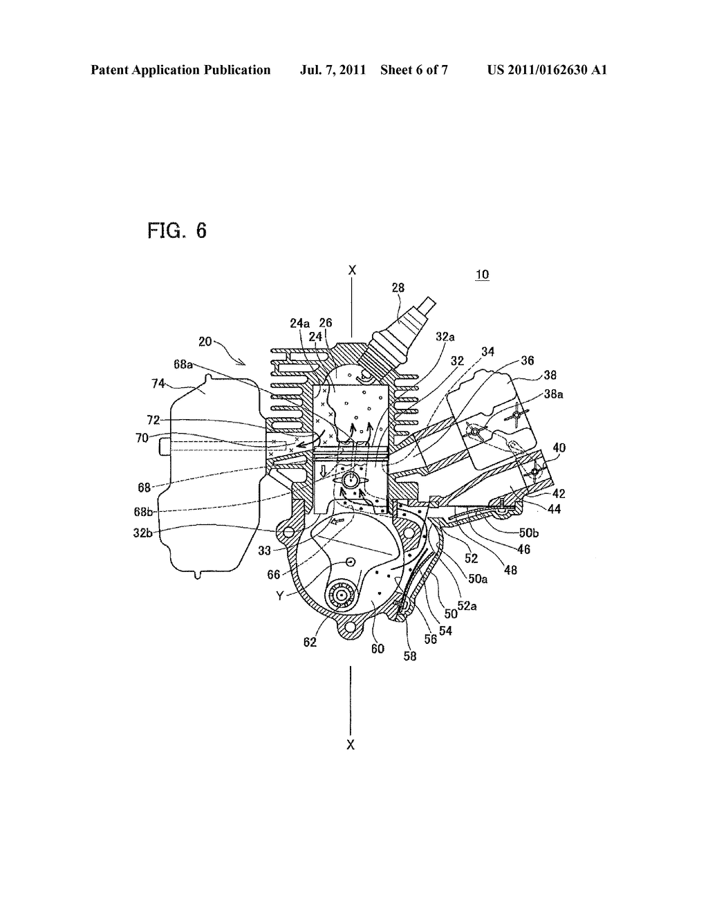 STRATIFIED SCAVENGING TWO-STROKE ENGINE - diagram, schematic, and image 07