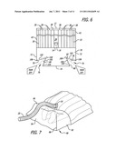 Surgical barrier device incorporating an inflatable thermal blanket with     an attached surgical drape diagram and image