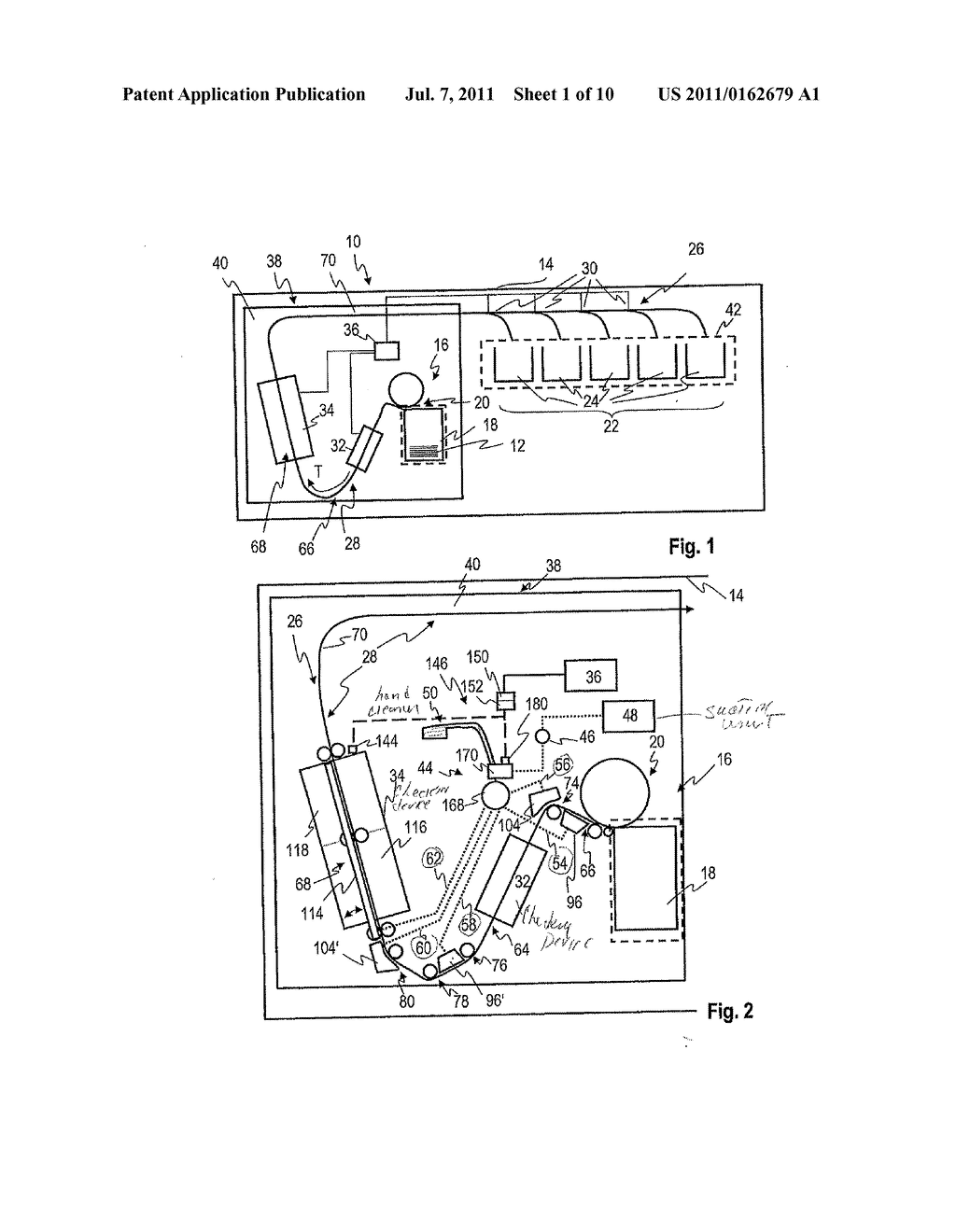 VALUE DOCUMENT PROCESSING DEVICE AND METHOD FOR REDUCING DUST IN THE VALUE     DOCUMENT PROCESSING DEVICE - diagram, schematic, and image 02