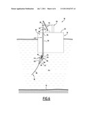 DEVICE FOR MOUNTING A FLEXIBLE LINE ON  A STRUCTURE, AND  RELATED     INSTALLATION AND METHOD diagram and image