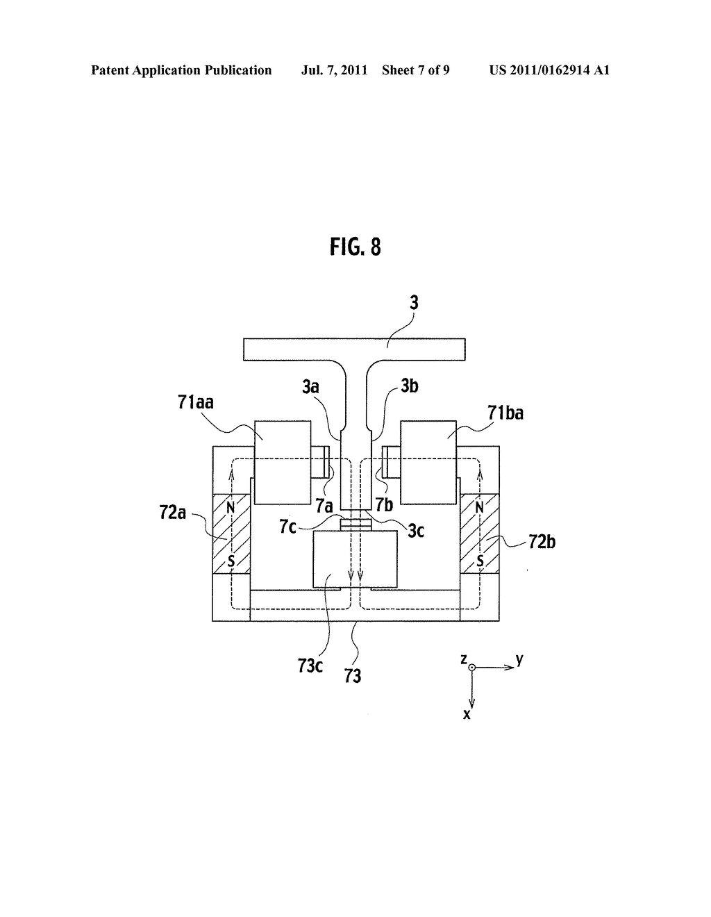 MAGNET UNIT, ELEVATOR GUIDING APPARATUS AND WEIGHING APPARATUS - diagram, schematic, and image 08