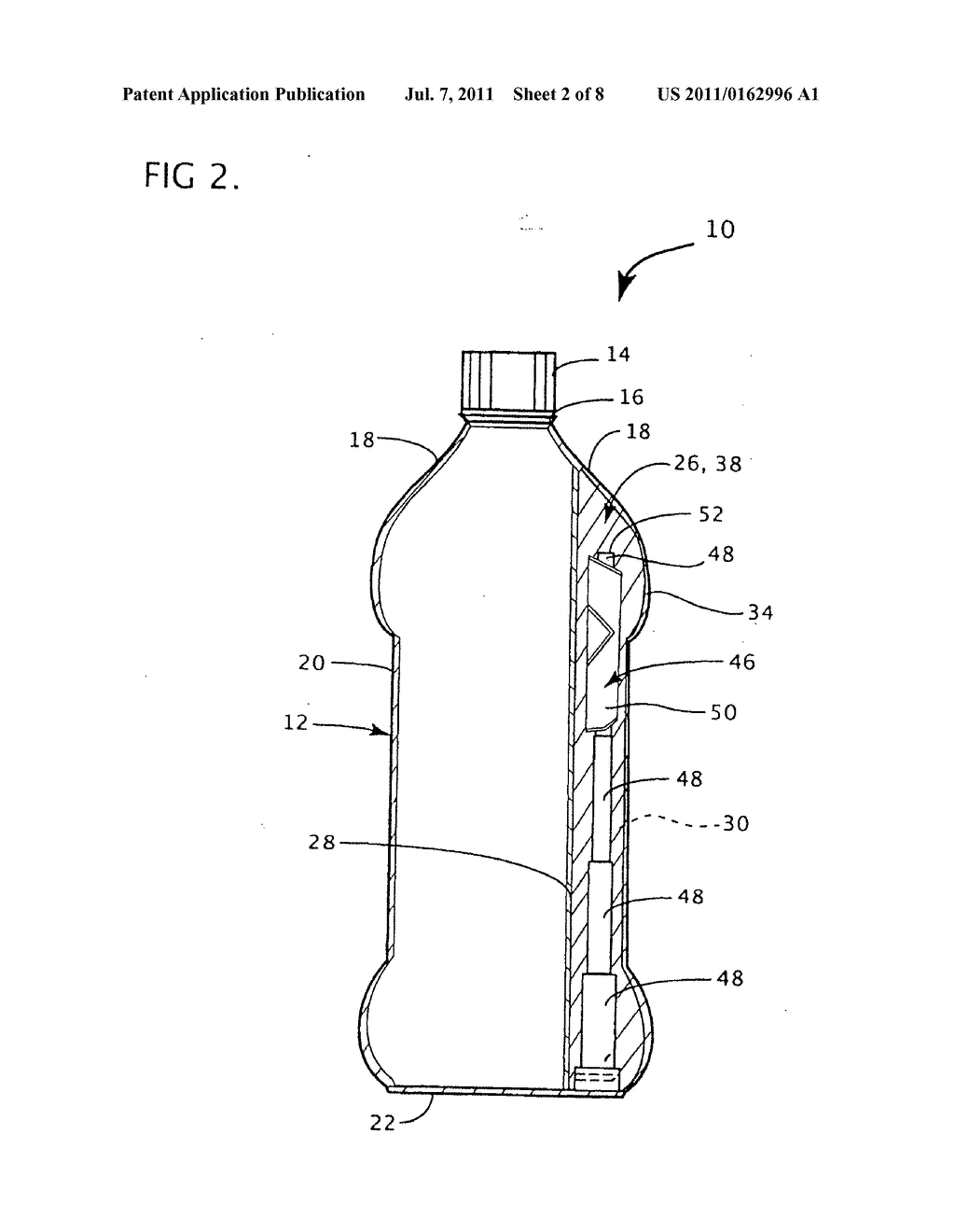 Consumer product with secondary item storage compartment - diagram, schematic, and image 03