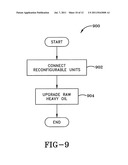 UPGRADING HEAVY OIL WITH RECONFIGURABLE UNITS diagram and image