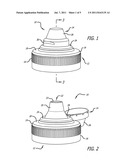 Multi-piece closure with hinged lid diagram and image