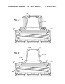 Multi-piece closure with hinged lid diagram and image