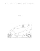 FLIGHT UNIT THAT CAN BE COUPLED TO A ROAD VEHICLE HAVING SINGLE-FILE     SEATING diagram and image