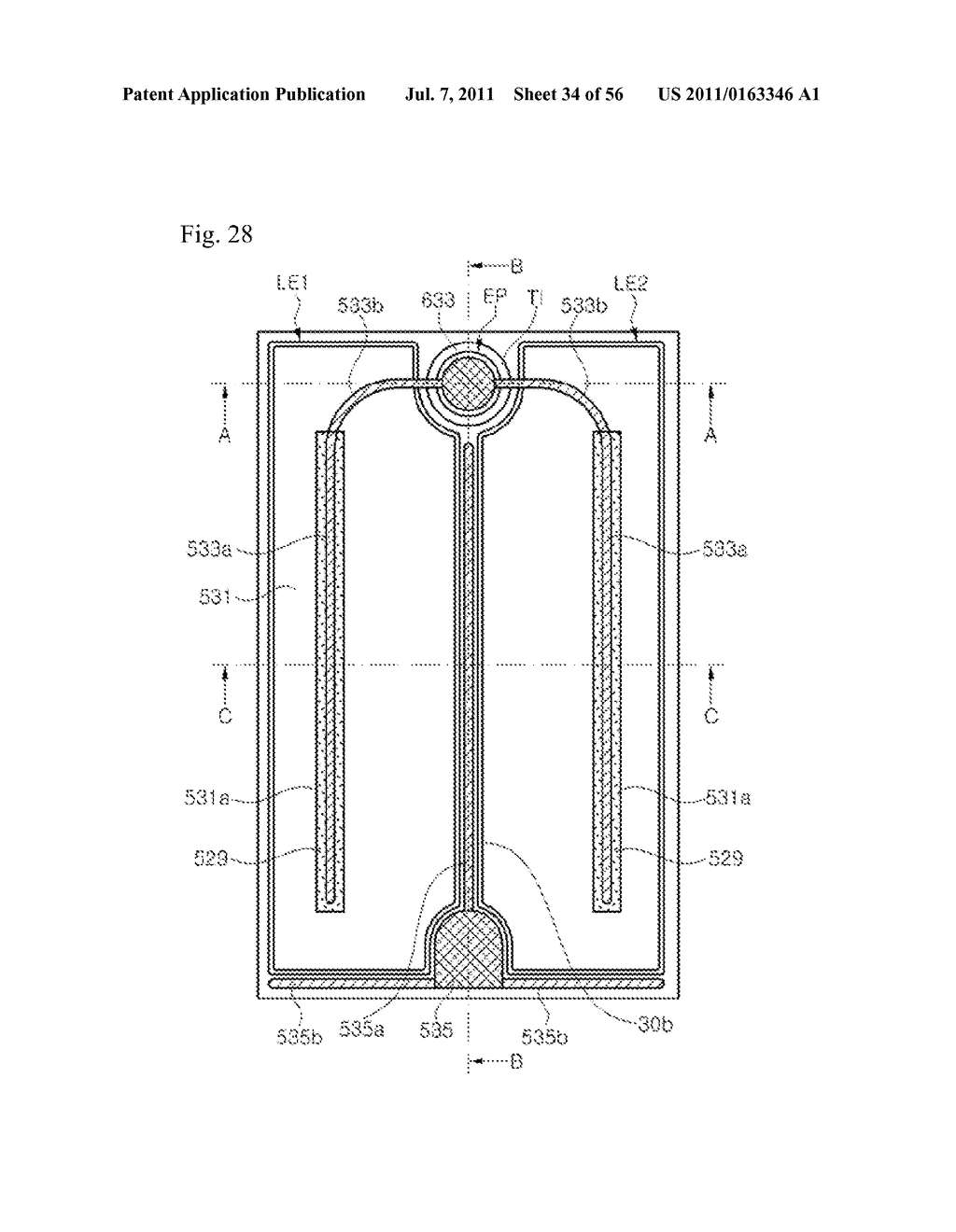 LIGHT EMITTING DIODE HAVING ELECTRODE PADS - diagram, schematic, and image 35