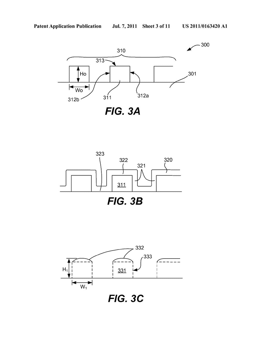 ASPECT RATIO ADJUSTMENT OF MASK PATTERN USING TRIMMING TO ALTER GEOMETRY     OF PHOTORESIST FEATURES - diagram, schematic, and image 04