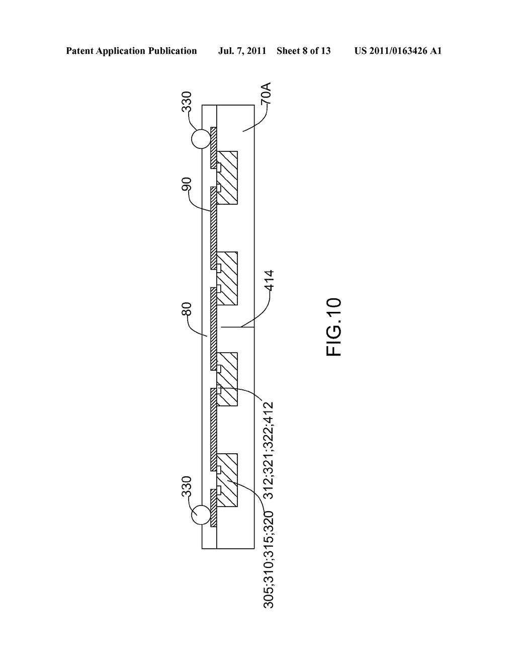 Dice Rearrangement Package Structure Using Layout Process to Form a     Compliant Configuration - diagram, schematic, and image 09