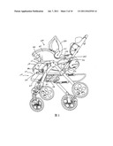 ASSEMBLY OF SEAT UNIT AND CHILD STROLLER diagram and image