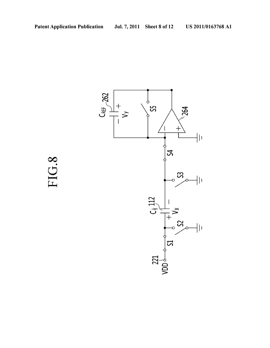 TOUCH SCREEN DEVICE, CAPACITANCE MEASURING CIRCUIT THEREOF, AND METHOD OF     MEASURING CAPACITANCE - diagram, schematic, and image 09