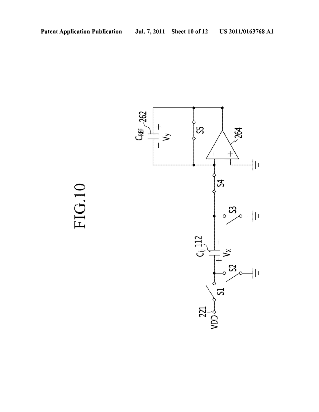 TOUCH SCREEN DEVICE, CAPACITANCE MEASURING CIRCUIT THEREOF, AND METHOD OF     MEASURING CAPACITANCE - diagram, schematic, and image 11