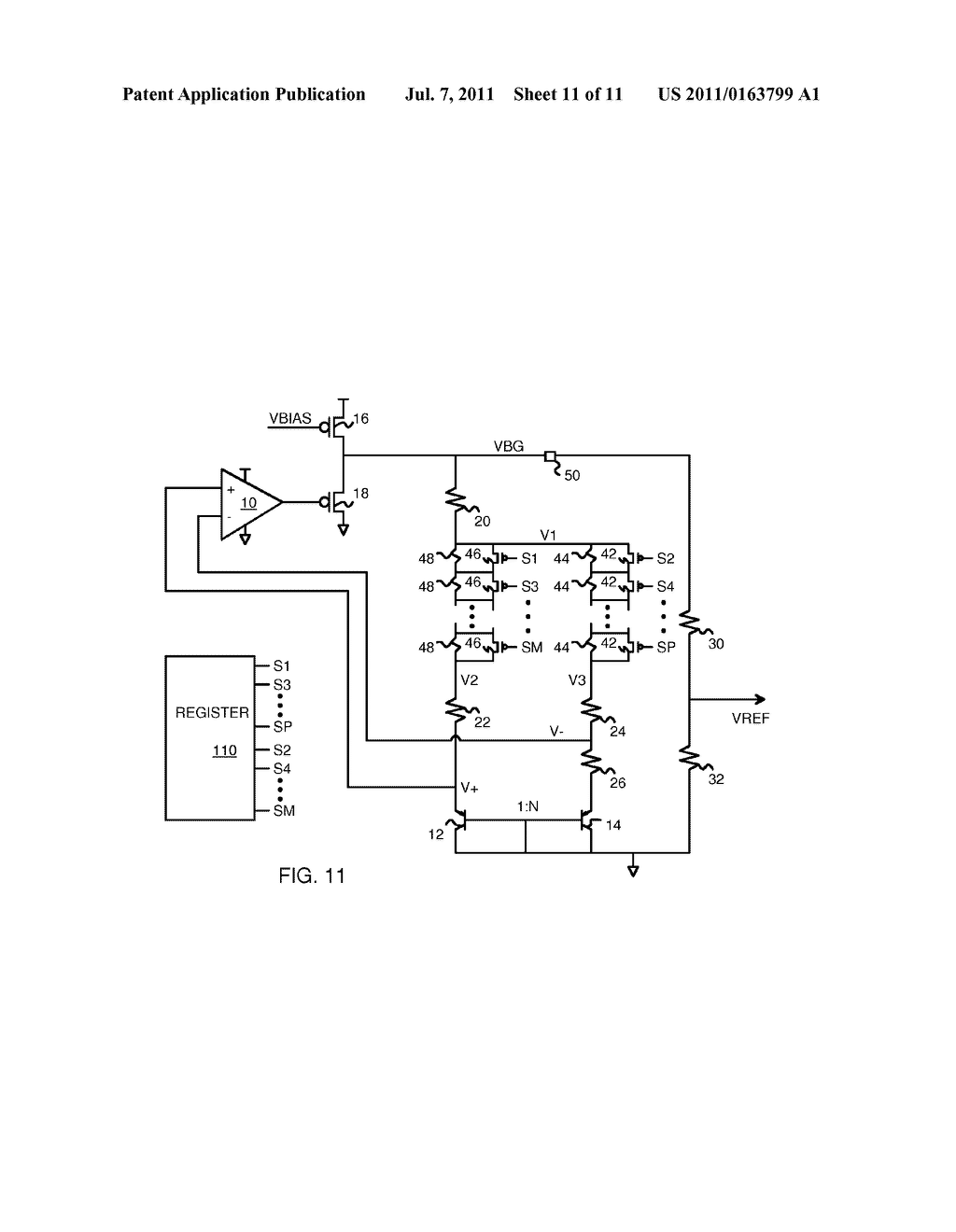 Bi-directional Trimming Methods and Circuits for a Precise Band-Gap     Reference - diagram, schematic, and image 12