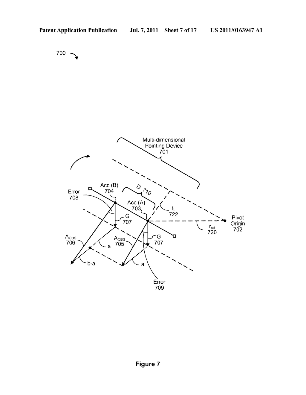 Rolling Gesture Detection Using a Multi-Dimensional Pointing Device - diagram, schematic, and image 08