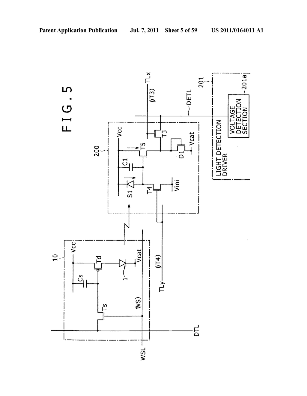 Display apparatus, light detection method and electronic apparatus - diagram, schematic, and image 06