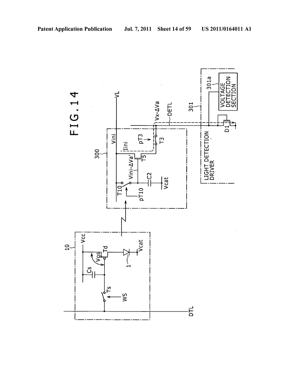 Display apparatus, light detection method and electronic apparatus - diagram, schematic, and image 15