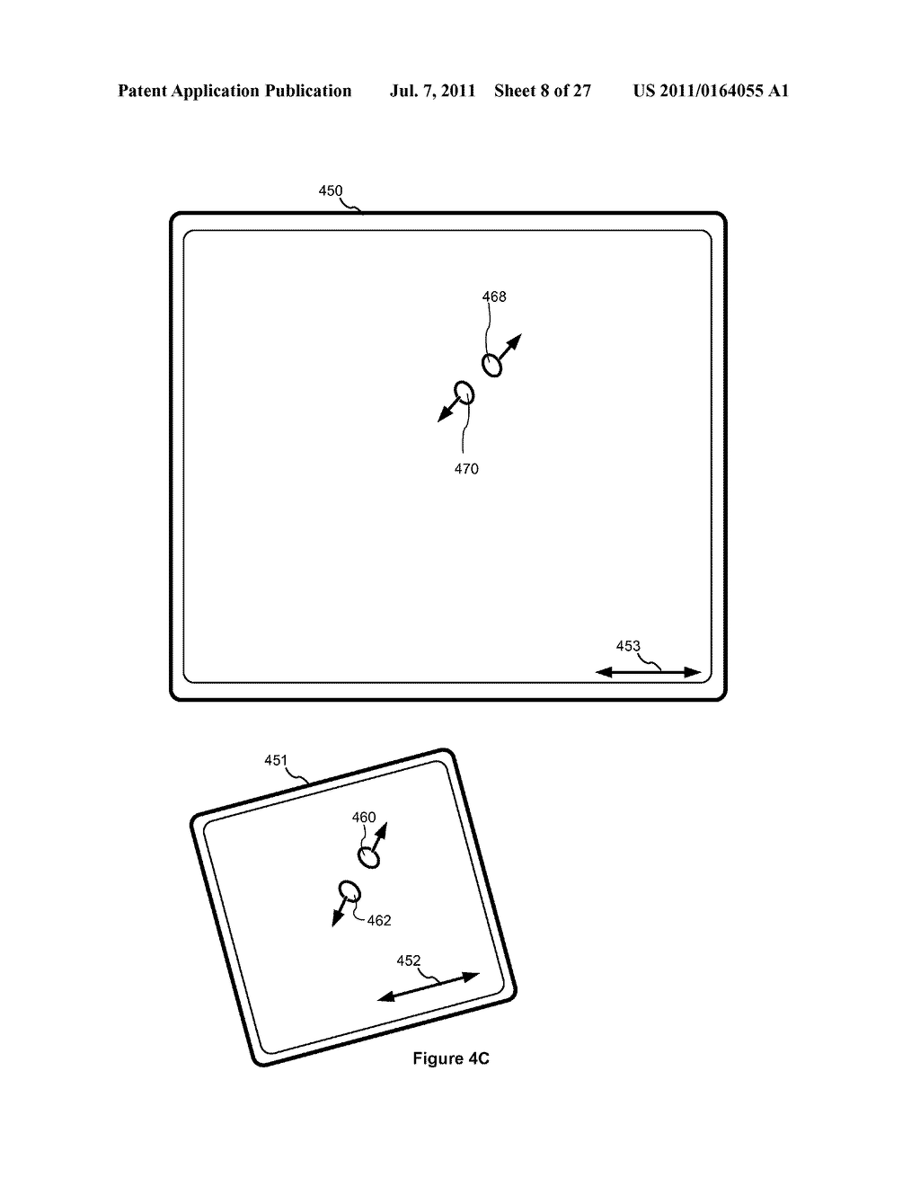 Device, Method, and Graphical User Interface for Manipulating a Collection     of Objects - diagram, schematic, and image 09