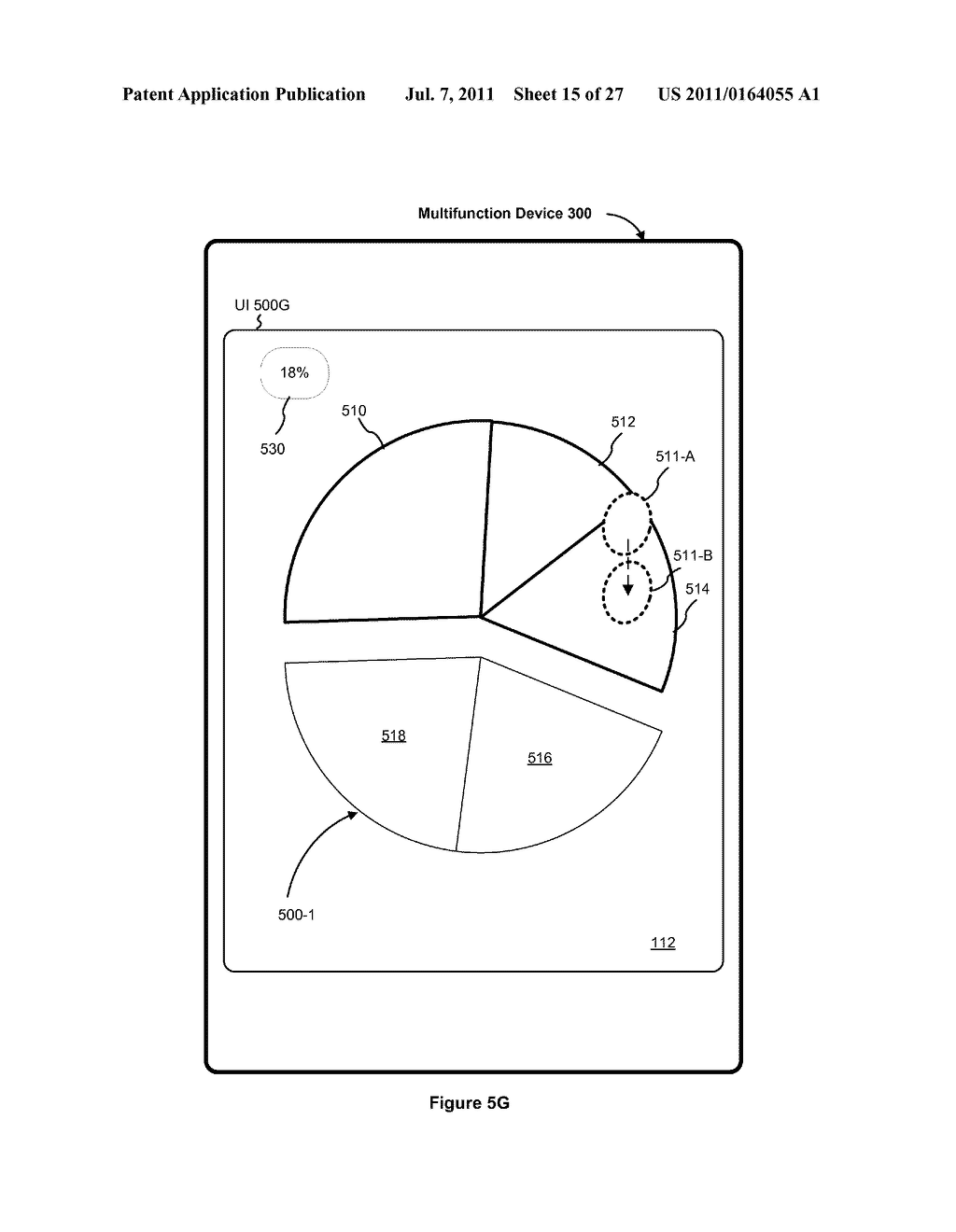 Device, Method, and Graphical User Interface for Manipulating a Collection     of Objects - diagram, schematic, and image 16