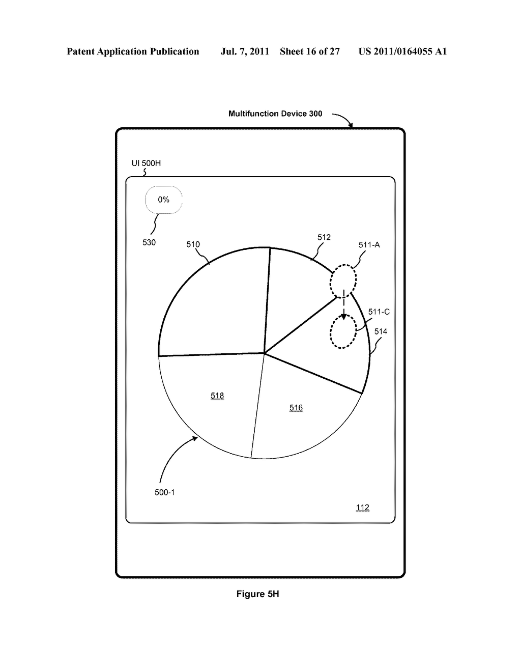 Device, Method, and Graphical User Interface for Manipulating a Collection     of Objects - diagram, schematic, and image 17