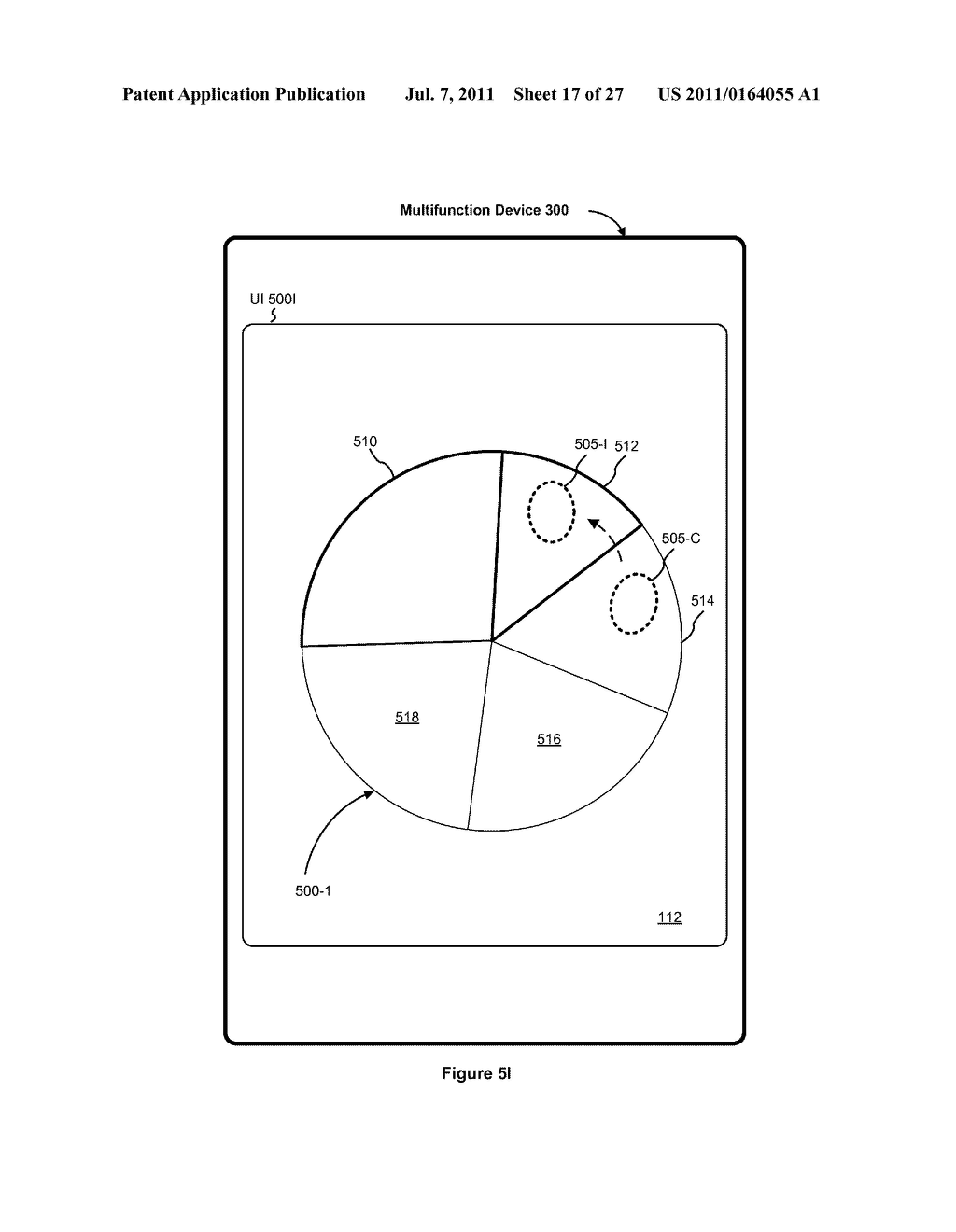 Device, Method, and Graphical User Interface for Manipulating a Collection     of Objects - diagram, schematic, and image 18