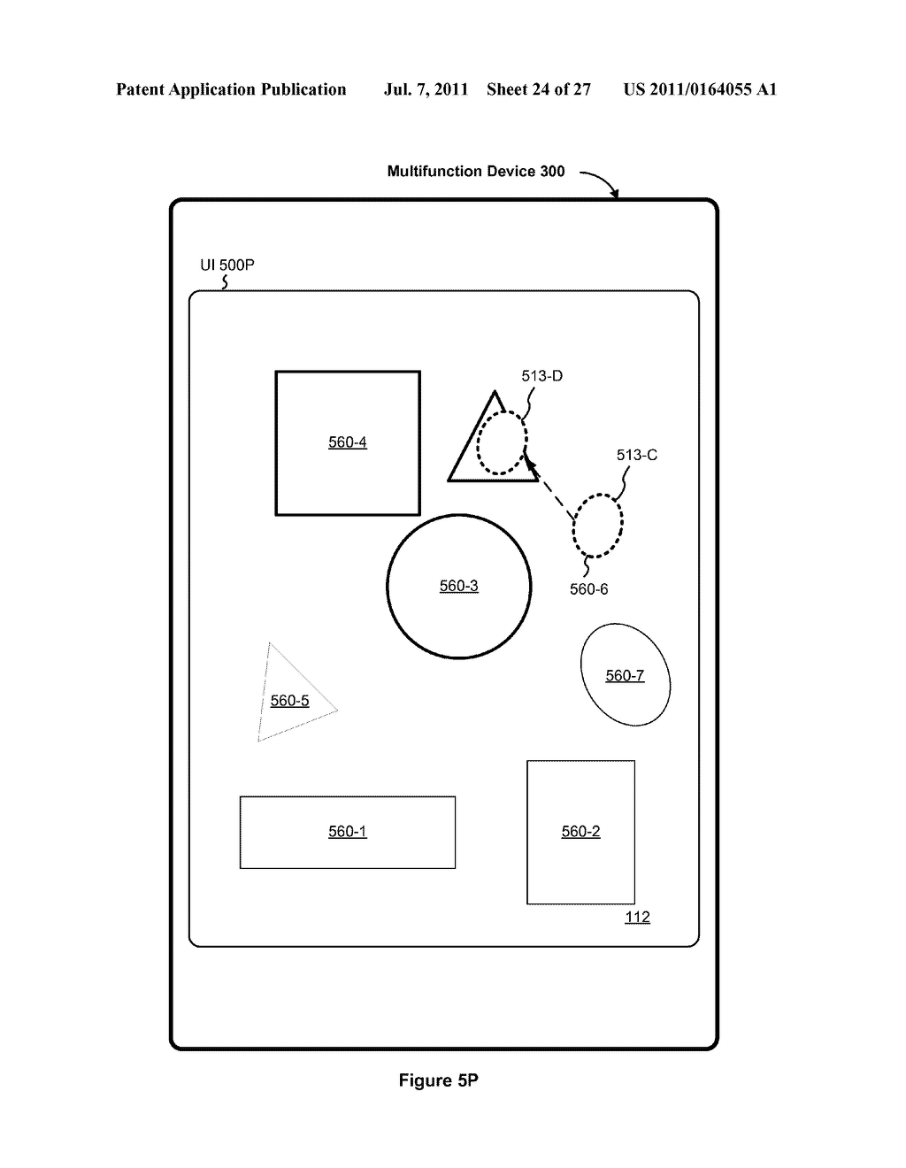 Device, Method, and Graphical User Interface for Manipulating a Collection     of Objects - diagram, schematic, and image 25