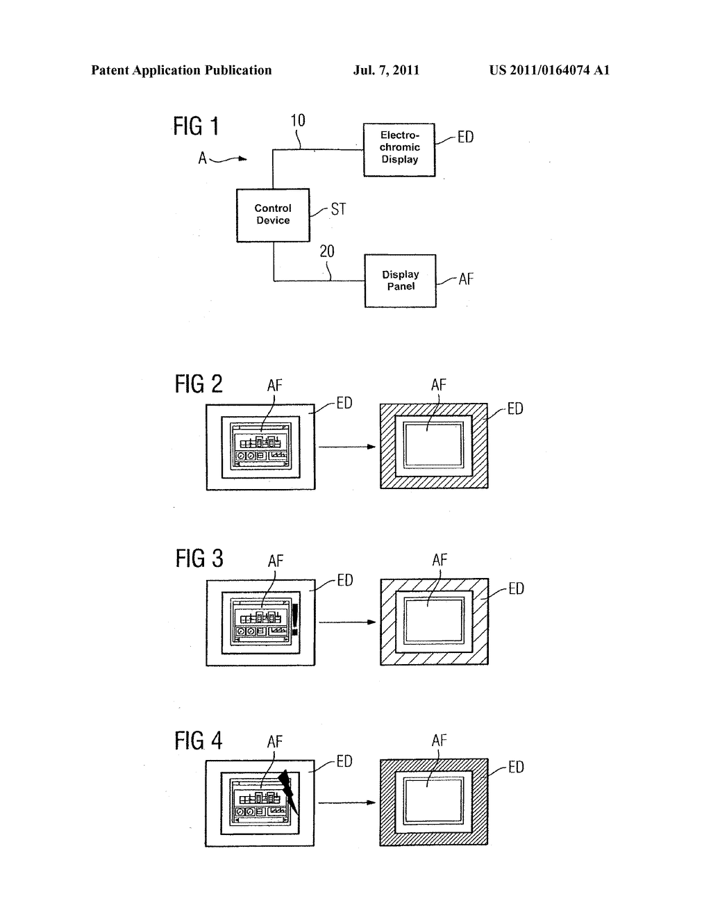 Electronic Display Apparatus, Installation Pertaining to Automation     Technology, and Method for Operating an Electronic Display Apparatus - diagram, schematic, and image 02