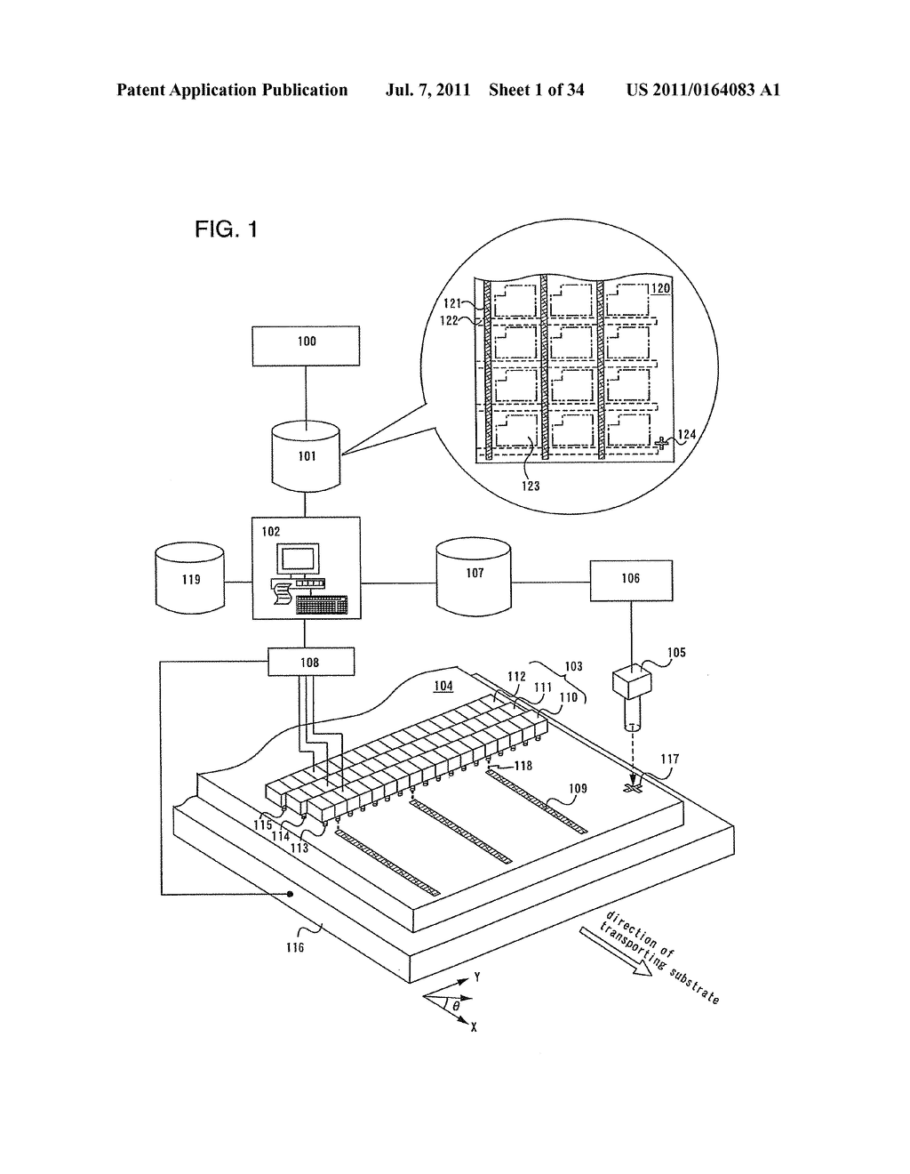 Liquid Droplet Ejection System and Control Program of Ejection Condition     of Compositions - diagram, schematic, and image 02