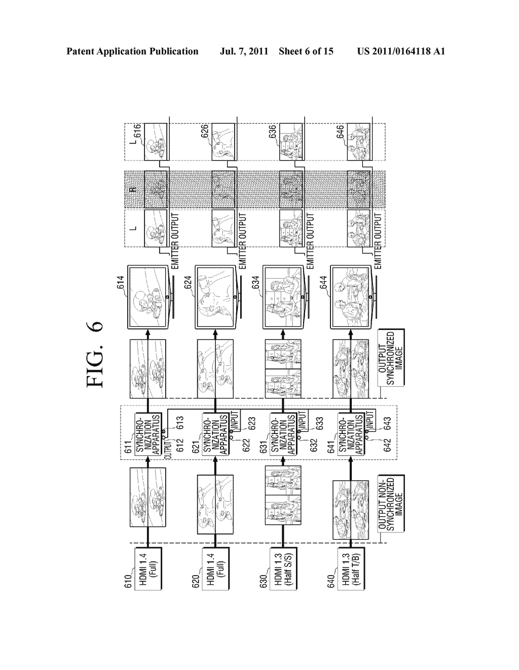 DISPLAY APPARATUSES SYNCHRONIZED BY ONE SYNCHRONIZATION SIGNAL - diagram, schematic, and image 07