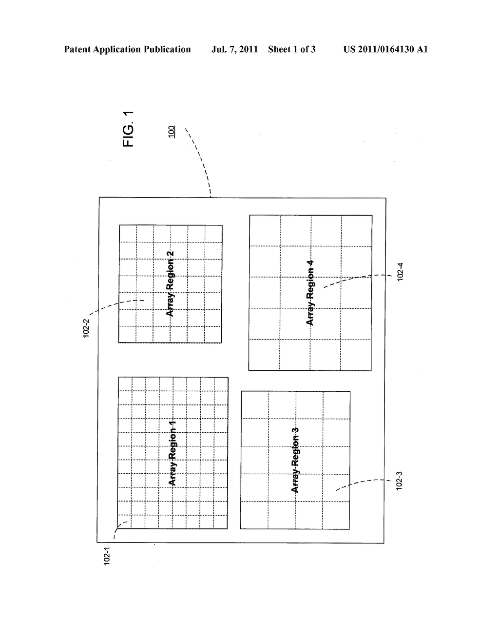 METHODS AND APPARATUS FOR SIMULTANEOUSLY INSPECTING MULTIPLE ARRAY REGIONS     HAVING DIFFERENT PITCHES - diagram, schematic, and image 02