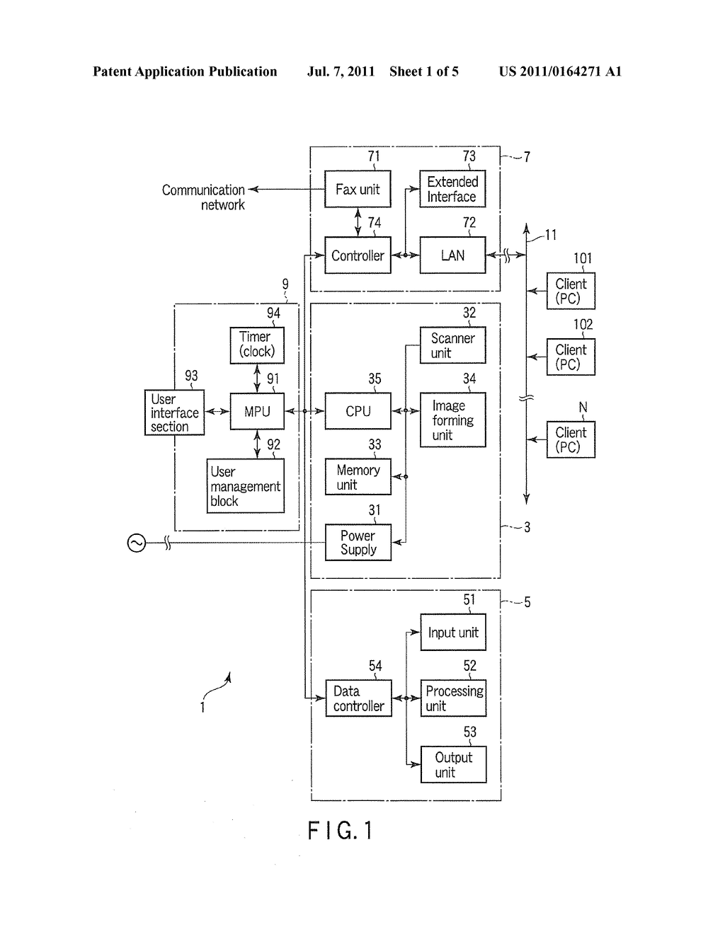 IMAGE PROCESSING APPARATUS AND METHOD FOR MONITORING JOBS - diagram, schematic, and image 02