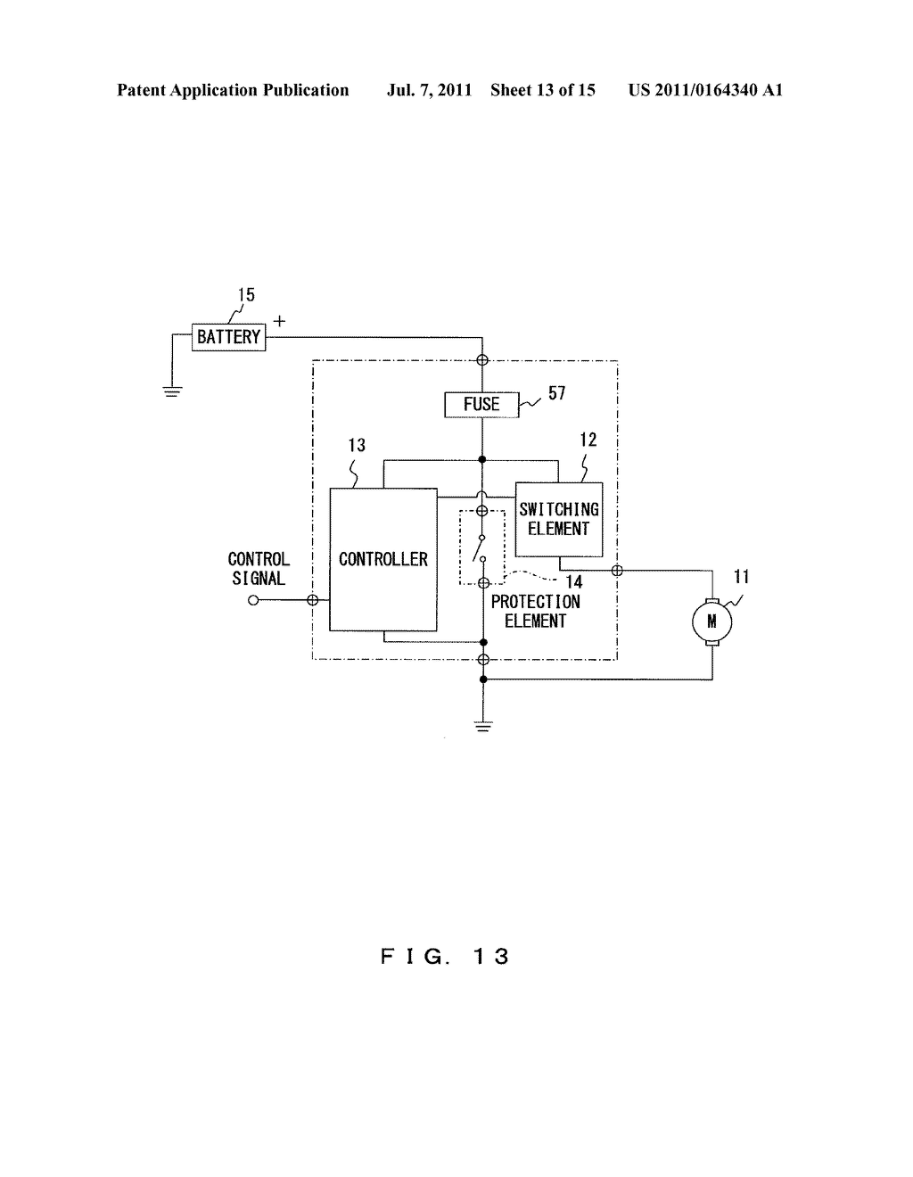 NORMAL-CONDITION-OFF-TYPE PROTECTION ELEMENT AND CONTROL UNIT HAVING THE     NORMAL-CONDITION-OFF-TYPE PROTECTION ELEMENT - diagram, schematic, and image 14