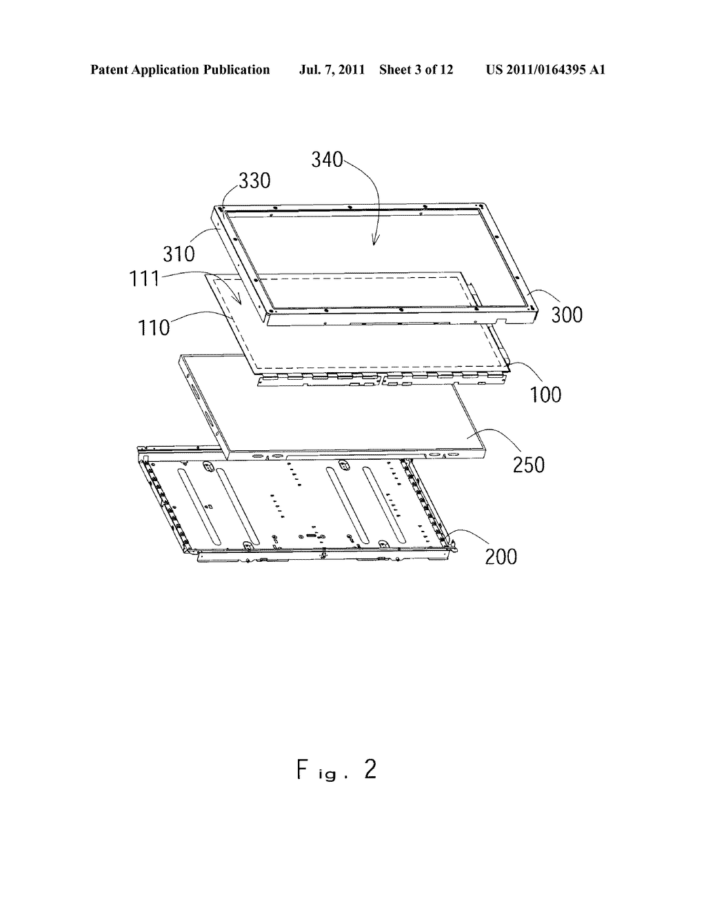 Display Device, A Front Frame Used Therein, and A Method of Manufacture     Thereof - diagram, schematic, and image 04