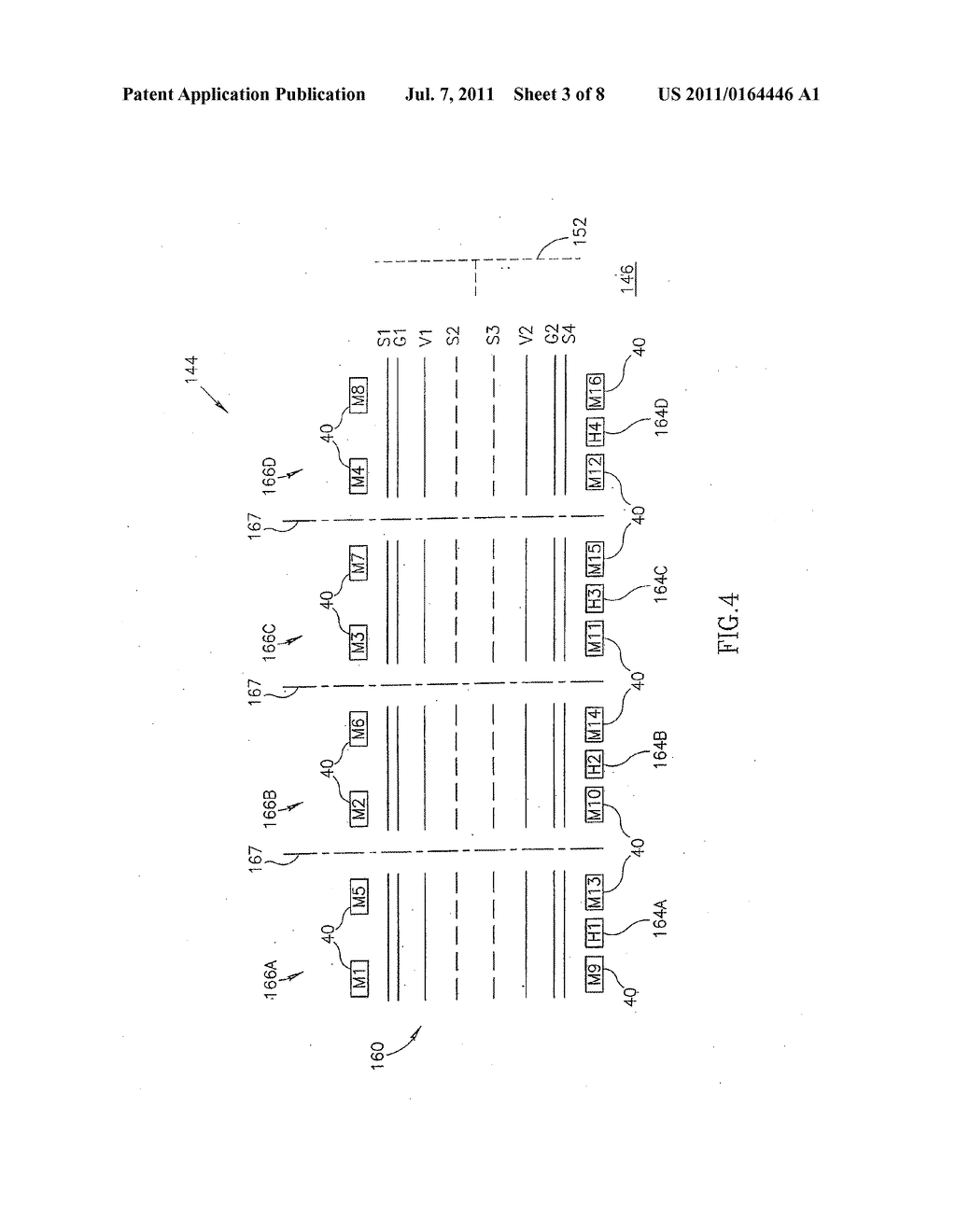 APPARATUS AND METHODS FOR A PHYSICAL LAYOUT OF SIMULTANEOUSLY     SUB-ACCESSIBLE MEMORY MODULES - diagram, schematic, and image 04