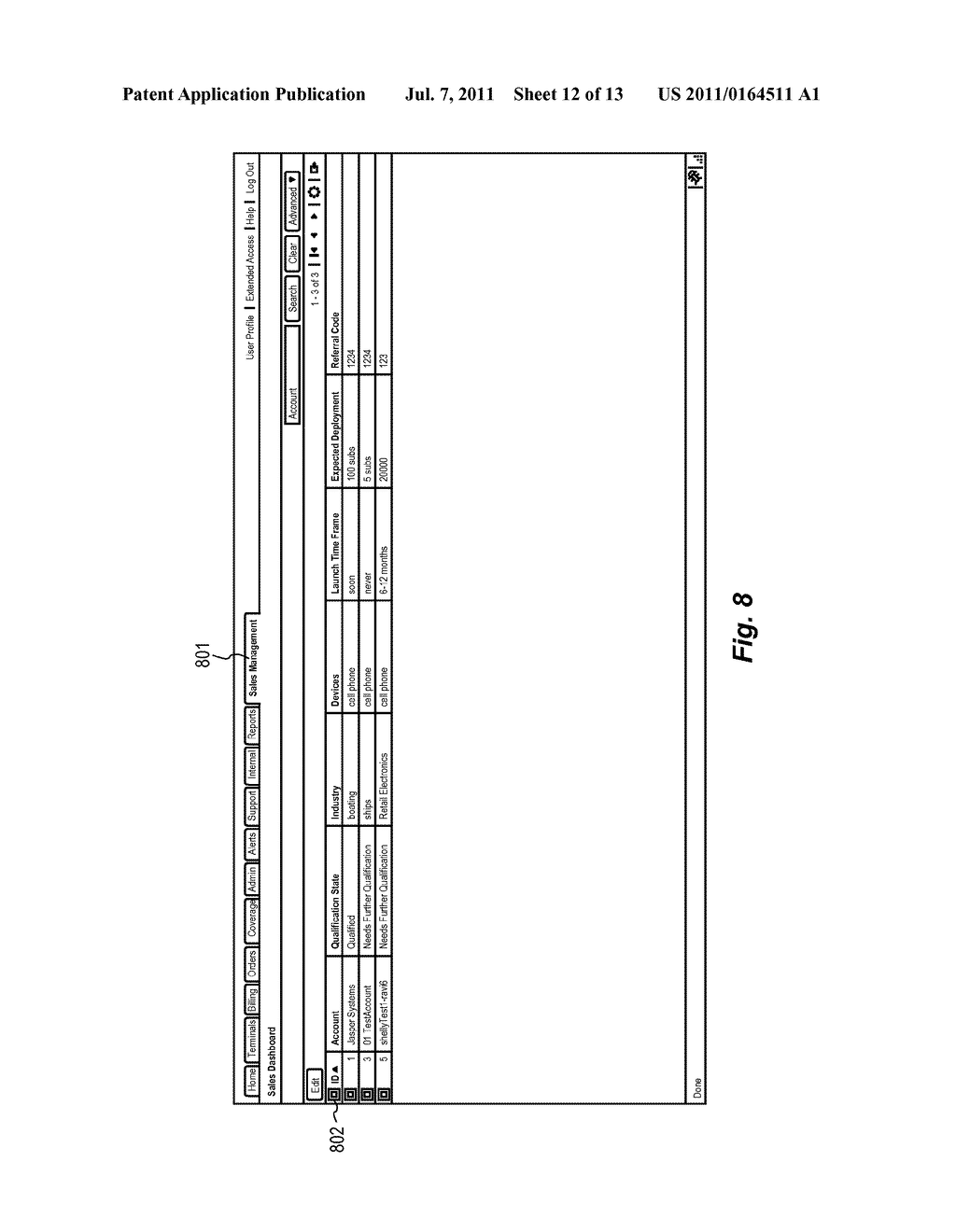 SYSTEM AND METHOD FOR CONNECTING, CONFIGURING AND TESTING NEW WIRELESS     DEVICES AND APPLICATIONS - diagram, schematic, and image 13